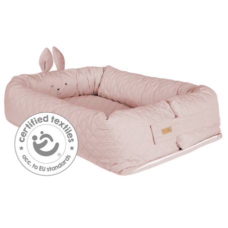 Réducteur de lit 3 en 1 tissu déperlant roba style Bleu clair / ourson+Gris argenté / ourson+Rose pastel / lapin 16 - vertbaudet enfant 
