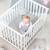 Parc bébé rectangulaire + tapis déperlant et matelas déhoussable roba style Blanc - gris argenté 2 - vertbaudet enfant 