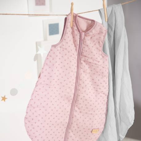 Gigoteuse sans manches en coton bio Lil Planet Bleu clair+Gris argenté+Rose pastel+Vert givré 12 - vertbaudet enfant 