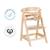 Chaise haute évolutive avec plateau repas amovible sit up click & fun Blanc+Gris taupe+Naturel 16 - vertbaudet enfant 