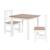 Set table et 2 chaises enfant aspect bois woody Blanc / aspect bois+Gris taupe / aspect bois 1 - vertbaudet enfant 