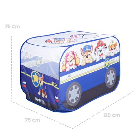 Tente pop up en forme de voiture Bleu / pat' patrouille+Corail / peppa pig 3 - vertbaudet enfant 