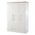 Armoire bébé 3 portes à fermeture douce nele Blanc / chêne artisan 1 - vertbaudet enfant 