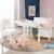 Table rectangulaire à pieds en bois massif laqué Blanc 2 - vertbaudet enfant 