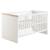 Lit bébé évolutif convertible en lit junior nele Blanc / chêne artisan 1 - vertbaudet enfant 