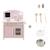 Cuisine enfant équipée avec accessoires et horloge Gris et naturel+Rose et naturel 9 - vertbaudet enfant 