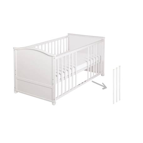 Lit évolutif avec matelas et accessoires complets adam et eule Blanc / gris 4 - vertbaudet enfant 