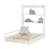 Table à langer murale pliante + matelas à langer déperlant Blanc / rayé multicolore 5 - vertbaudet enfant 