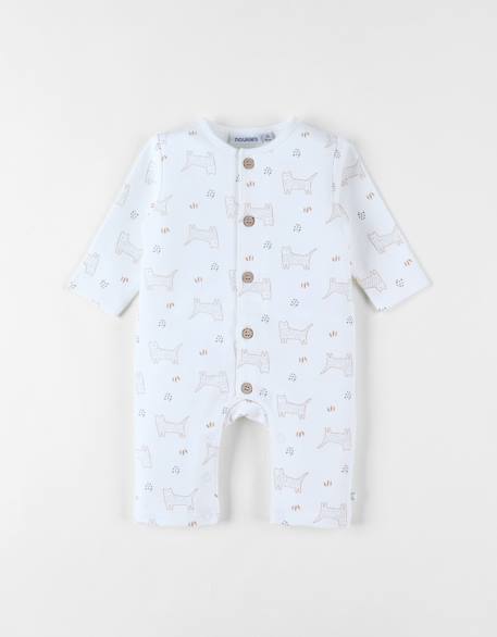 Combinaison molleton Beige 1 - vertbaudet enfant 