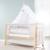Lit cododo avec literie complète et roulettes à freins jumbo twins Bois naturel / gris 5 - vertbaudet enfant 