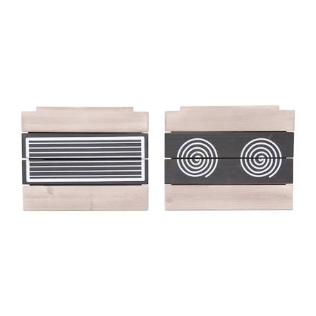 Cuisine extérieure à suspendre en bois fsc® + 2 gobelets Gris+Teck 3 - vertbaudet enfant 