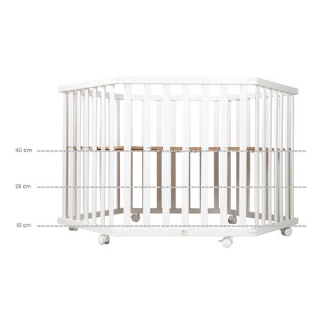 Parc bébé hexagonal réglable + tapis imprimé sternenzauber Blanc - gris / lapin 5 - vertbaudet enfant 