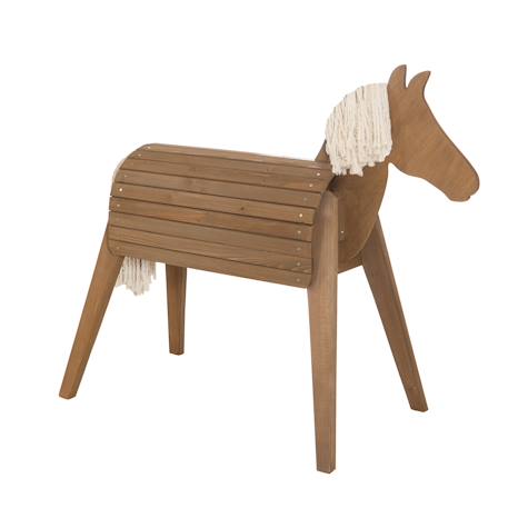 Cheval de jardin pour enfant en bois massif Gris+Teck 6 - vertbaudet enfant 