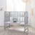Berceau cododo 3en1 avec matelas et accessoires roba style Blanc / gris+Gris taupe 12 - vertbaudet enfant 