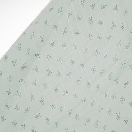 Set de 3 bavoirs en coton bio + 3 langes + 1 serviette doudou lil planet Bleu clair - gris / ourson+Gris argenté - bleu / ourson+Rose pastel - gris / lapin+Vert givré - gris / lapin 21 - vertbaudet enfant 