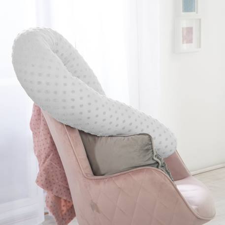 Coussin d'allaitement en coton bio lil planet Bleu clair/ bleu ciel+Gris argenté+Rose pastel+Vert givré 9 - vertbaudet enfant 