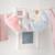 Coussin décoratif nuage pour chambre d'enfant roba style Bleu clair+Gris argenté+Rose pastel+Vert givré 16 - vertbaudet enfant 