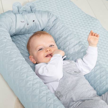 Réducteur de lit 3 en 1 tissu déperlant roba style Bleu clair / ourson+Gris argenté / ourson+Rose pastel / lapin 2 - vertbaudet enfant 