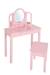 Coiffeuse enfant avec 3 miroirs et tabouret avec rangement Blanc+Rose 8 - vertbaudet enfant 