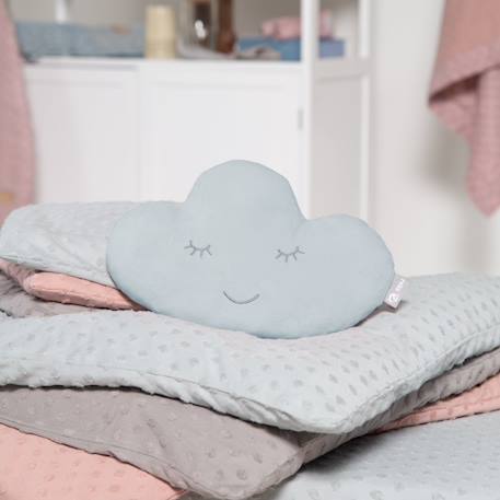 Coussin décoratif nuage pour chambre d'enfant roba style Bleu clair+Gris argenté+Rose pastel+Vert givré 2 - vertbaudet enfant 
