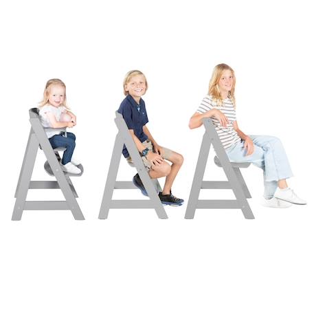 Chaise haute évolutive en bois sit up flex - utilisable jusqu'à la chaise d'adolescent Anthracite+Beige délavé+Blanc+Bois naturel+Cachemire / beige+Gris+Marron+Noir 33 - vertbaudet enfant 
