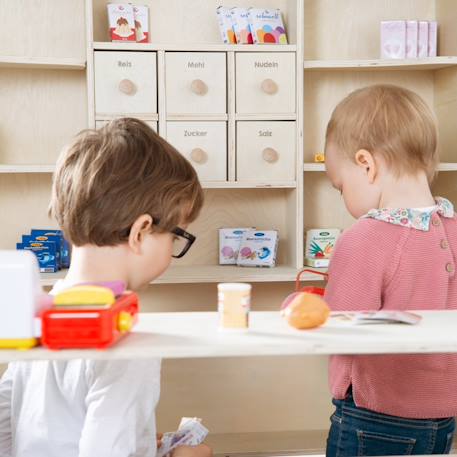 Marchande enfant en bois à 6 tiroirs little shop Naturel / sans accessoires 6 - vertbaudet enfant 