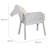 Cheval de jardin en bois massif avec crinière et queue Gris+Teck 5 - vertbaudet enfant 