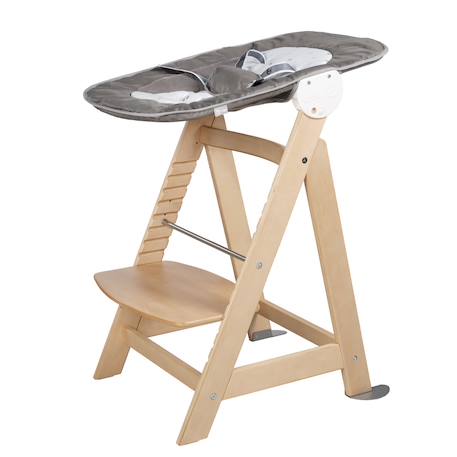 Chaise haute évolutive born up avec transat inclinable sternenzauber Blanc - grandes étoiles+Gris taupe - lapin miffy+Naturel - petites étoiles 13 - vertbaudet enfant 