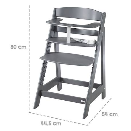 Chaise haute évolutive en bois sit up flex - utilisable jusqu'à la chaise d'adolescent Anthracite+Beige délavé+Blanc+Bois naturel+Cachemire / beige+Gris+Marron+Noir 5 - vertbaudet enfant 