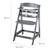 Chaise haute évolutive en bois sit up flex - utilisable jusqu'à la chaise d'adolescent Anthracite+Beige délavé+Blanc+Bois naturel+Cachemire / beige+Gris+Marron+Noir 5 - vertbaudet enfant 