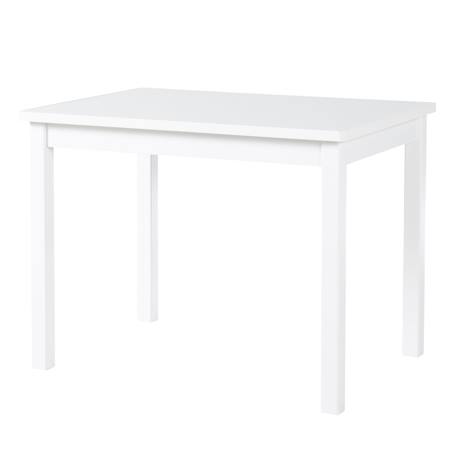 Table rectangulaire à pieds en bois massif laqué Blanc 1 - vertbaudet enfant 