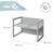 Table convertible en banc évolutif à 2 hauteurs d'assise Blanc+Gris 11 - vertbaudet enfant 