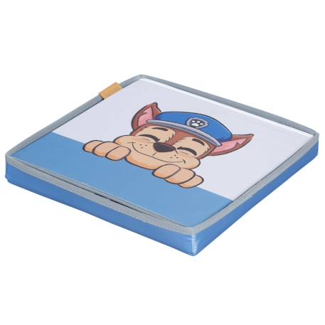 Table d'activités + 1 tabouret cube avec rangement pat' patrouille Bleu - gris 5 - vertbaudet enfant 