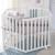 Parc bébé hexagonal + tapis déperlant et traversin roba style Blanc - gris argenté 2 - vertbaudet enfant 
