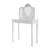 Coiffeuse enfant avec 3 miroirs et tabouret avec rangement Blanc+Rose 1 - vertbaudet enfant 