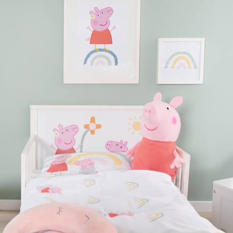 Lit enfant avec barrières de sécurité et linge de lit Blanc / peppa pig 4 - vertbaudet enfant 