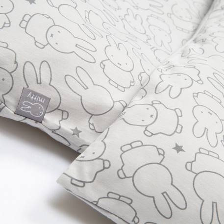 Parure de lit enfant en coton 2 pièces imprimée miffy® Gris / lapin miffy 2 - vertbaudet enfant 
