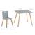 Set table et 2 chaises enfant avec pieds en bois massif Blanc+Blanc et naturel+Gris et naturel 16 - vertbaudet enfant 
