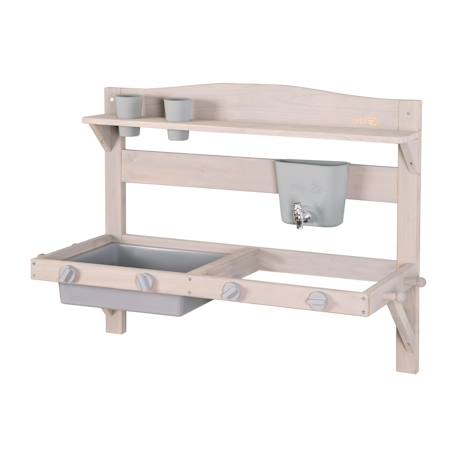 Cuisine extérieure à suspendre en bois fsc® + 2 gobelets Gris+Teck 2 - vertbaudet enfant 