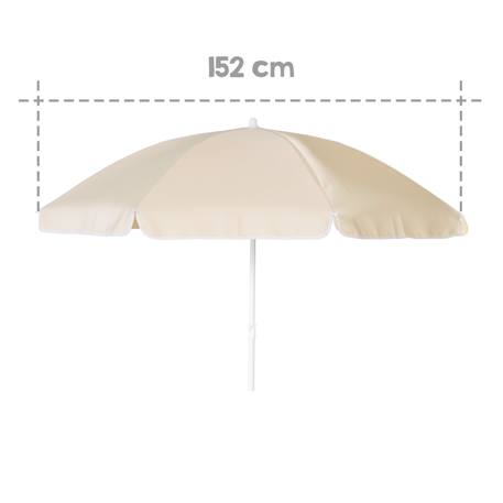 Parasol pour table piquenique enfant Jaune / passepoil blanc 4 - vertbaudet enfant 