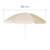 Parasol pour table piquenique enfant Jaune / passepoil blanc 4 - vertbaudet enfant 
