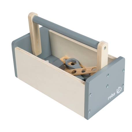 Boite à outils pour enfant 22 pièces Naturel, gris et blanc 3 - vertbaudet enfant 