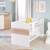 Lit bébé évolutif 2en1 à hauteur réglable lion Blanc / chêne artisan 2 - vertbaudet enfant 