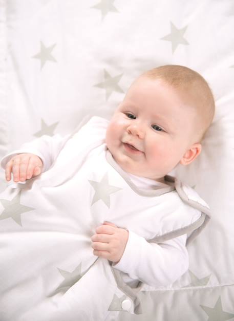 Gigoteuse sans manches à fermeture éclair motif étoile little stars Blanc / étoiles 3 - vertbaudet enfant 