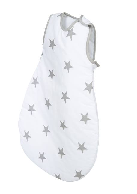 Gigoteuse sans manches à fermeture éclair motif étoile little stars Blanc / étoiles 2 - vertbaudet enfant 