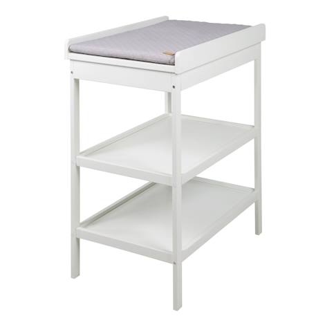 Table à langer + matelas à langer déperlant roba style Blanc / gris argenté 1 - vertbaudet enfant 
