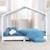 Parure de lit enfant en coton bio 2 pièces seashells Bleu indigo+Écru 4 - vertbaudet enfant 