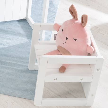 Chaise réversible en bois - tabouret évolutif 3 en 1 Beige+Blanc+Gris taupe 11 - vertbaudet enfant 