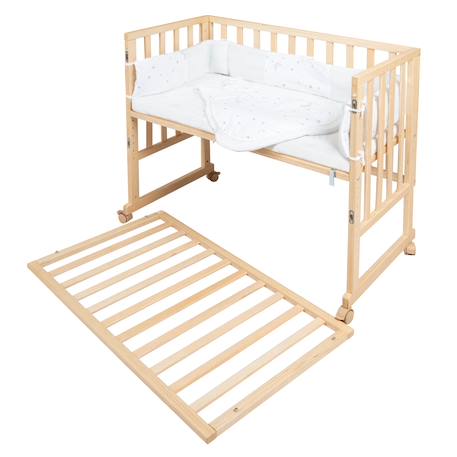 Berceau cododo 3en1 complet avec gigoteuse sternenzauber Blanc+Bois naturel 11 - vertbaudet enfant 