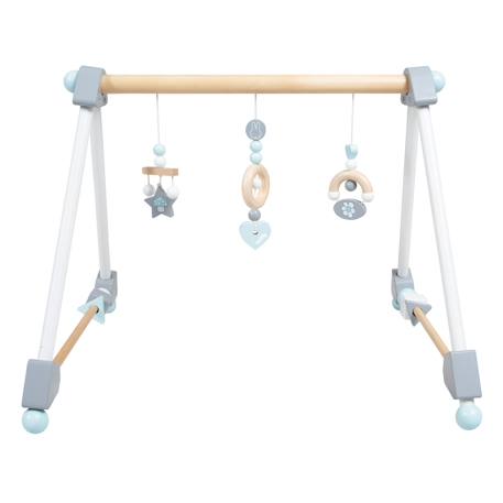 Portique d'éveil en bois massif + 3 pendentifs - arche d'activités Blanc - gris / miffy+Multicolore+Naturel / Anthracite 1 - vertbaudet enfant 